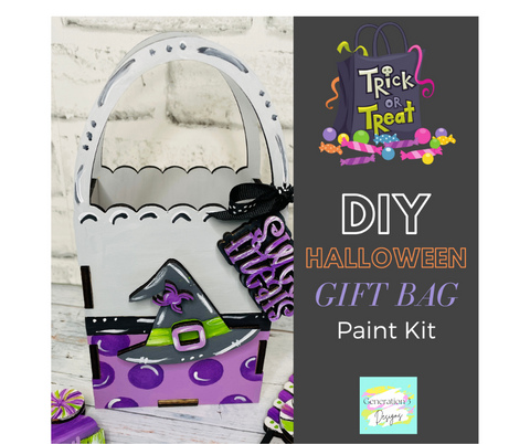 DIY Halloween Gift Bag Paint Kit